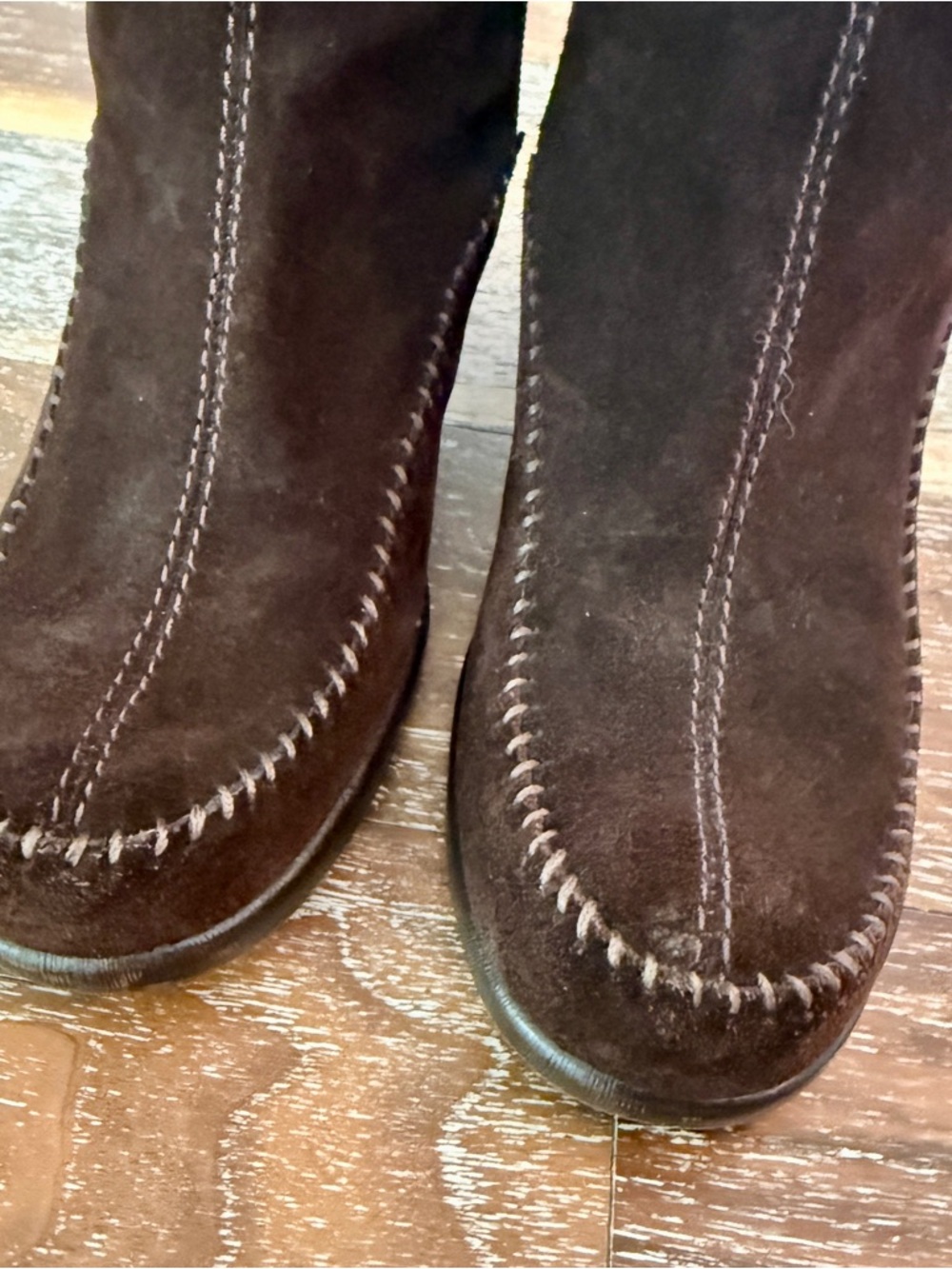 Aerosoles Brown Suede Gather Round Zip up Riding Boots / Women’s Size 9.5 - Picture 2 of 8